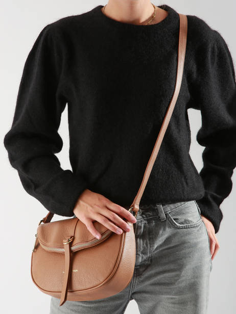 Cross Body Tas Dune Gaia Leder Lancaster Beige dune gaia 102 ander zicht 1